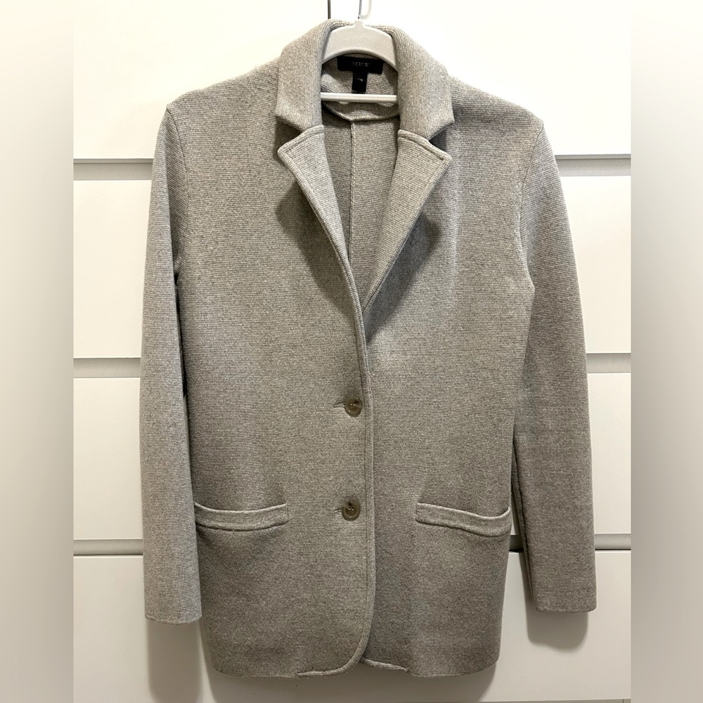 J. Crew Sweater Blazer Grey Size XXS
